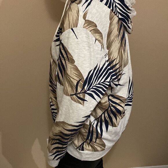 Mens SUN + STONE Leaf Print Hoodie- Size XL - Picture 15 of 15